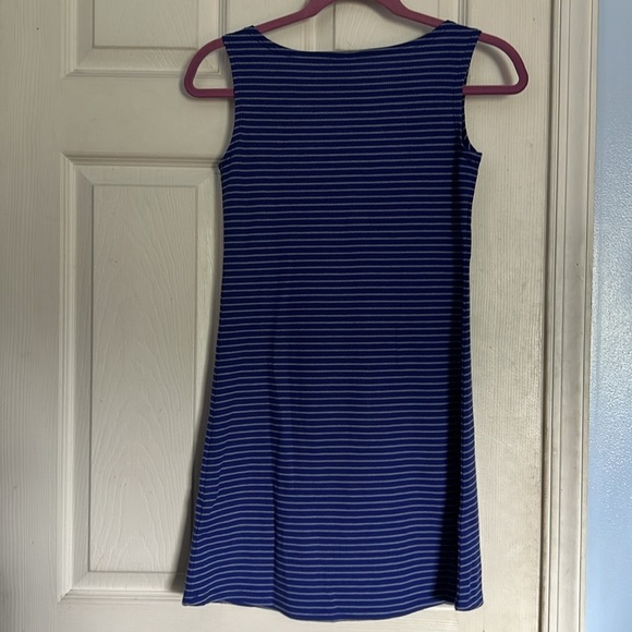 NWOT LOGO by Lori Goldstein lapis/nickel waffle knit tunic tank top size XXS - Picture 4 of 7